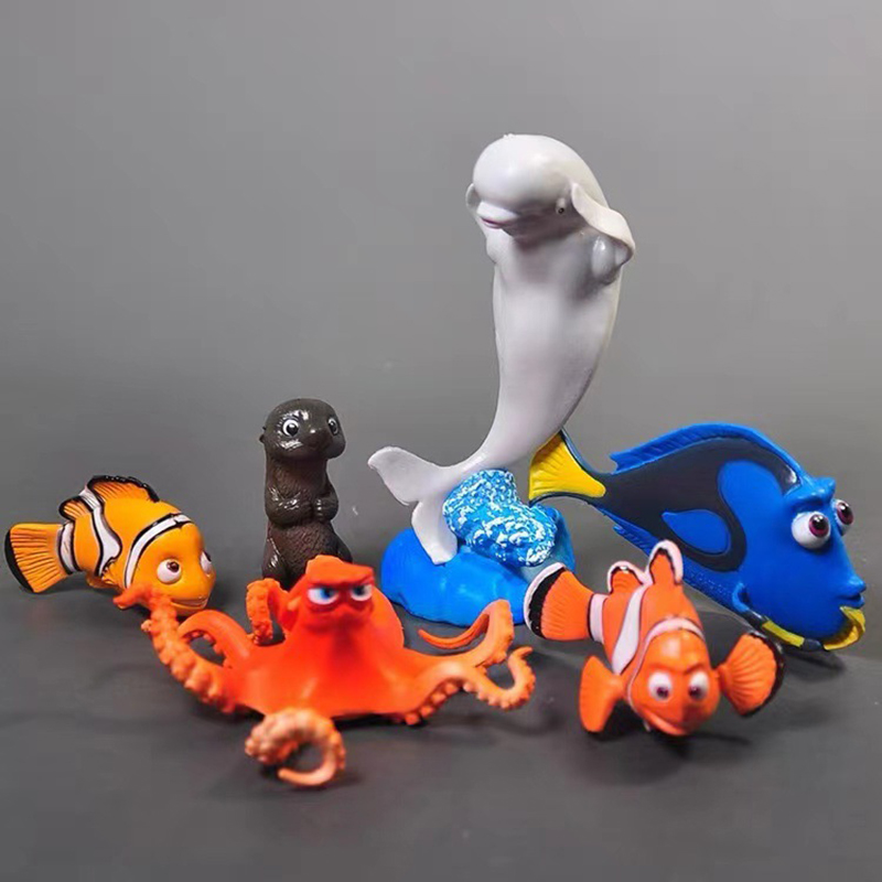 Aquarium Fish Dolphin - น่ารัก 6 PC ตุ๊กตารูปปั้นโลกปลาภูมิทัศน์ Squidward Clown