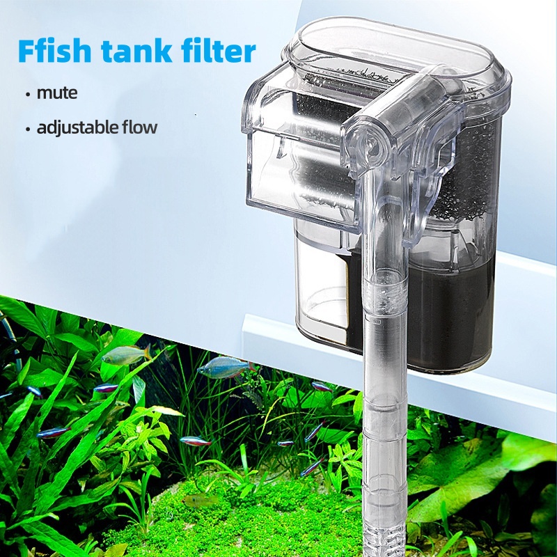 Cleaner Fish Aquarium - เครื่องกรองน้ำแบบแขวนขนาดเล็กสำหรับตู้ปลา 2.5W 250H/L เหมาะสำหรับตู้ปลาขนาดไม่เกิน 30 ซม.