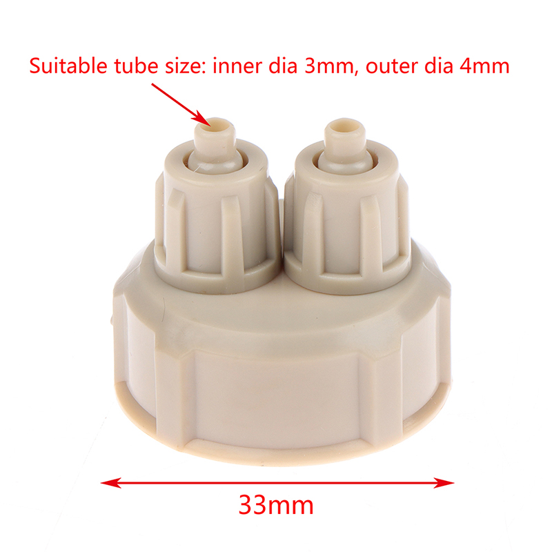 Co2 Diffuser Planted - ชุดอุปกรณ์สร้างก๊าซคาร์บอนไดออกไซด์สำหรับตู้ปลา 2 ชิ้น พร้อมท่อ วาล์ว เกจวัด