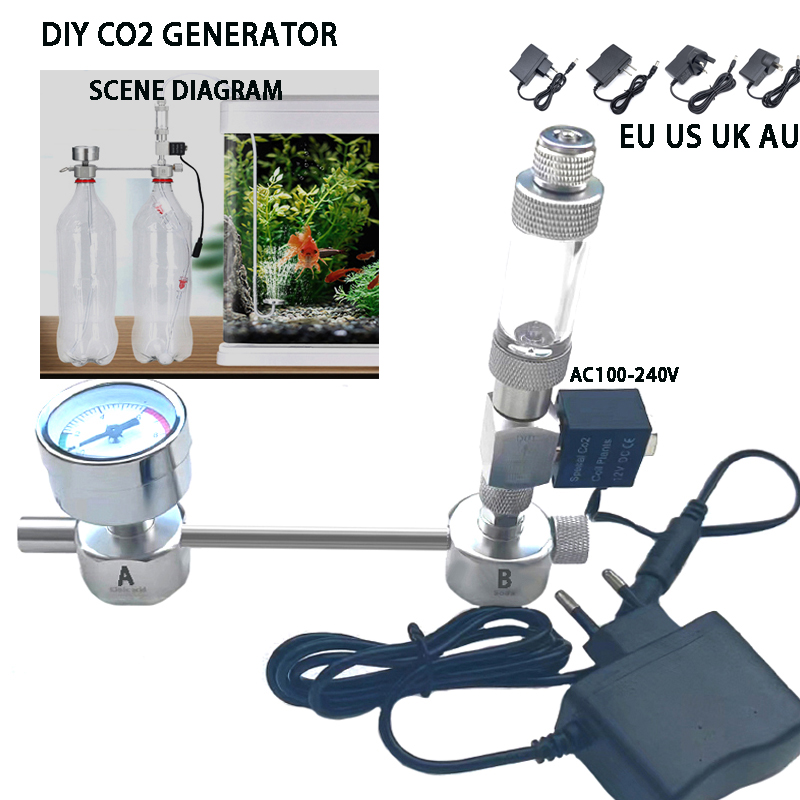 Co2 Diffuser Planted - ชุดระบบเครื่องกำเนิด CO2 สำหรับตู้ปลา DIY เครื่องกำเนิด CO2,