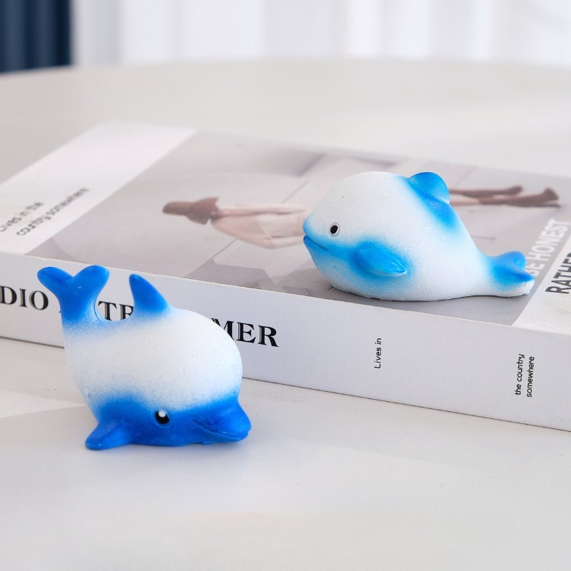 Aquarium Fish Dolphin - โมเดลสัตว์ทะเลจิ๋ว ตกแต่งตู้ปลา ปลาโลมา วาฬ ของตกแต่งบ้าน งานฝีมือ