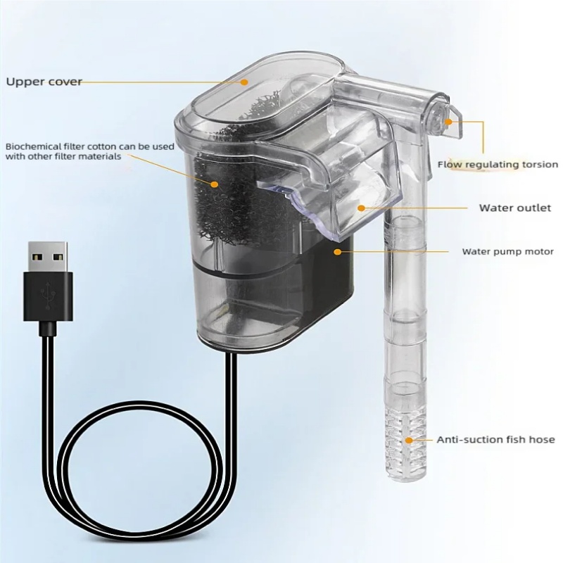 เครื่องกรองน้ำแบบแขวนขนาดเล็กส - Cleaner Fish Aquarium บทวิจารณ์และราคา