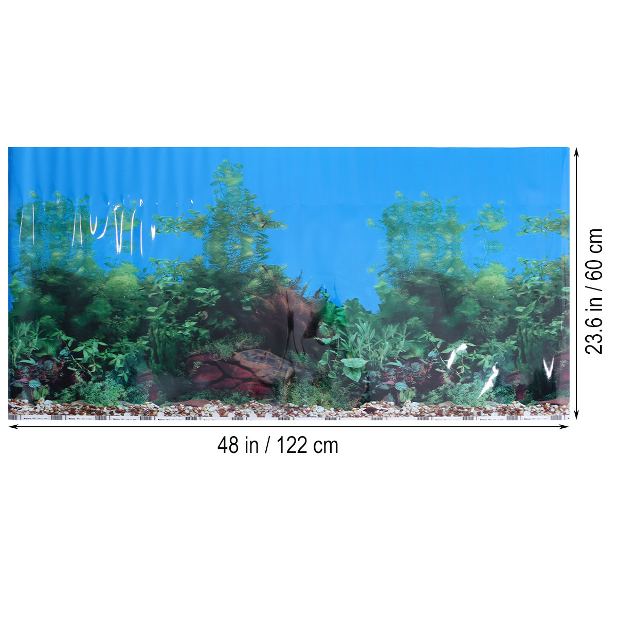 3D วอลล์เปเปอร์พื้นหลังสำหรับต - Fish In Aquarium Picture บทวิจารณ์และราคา