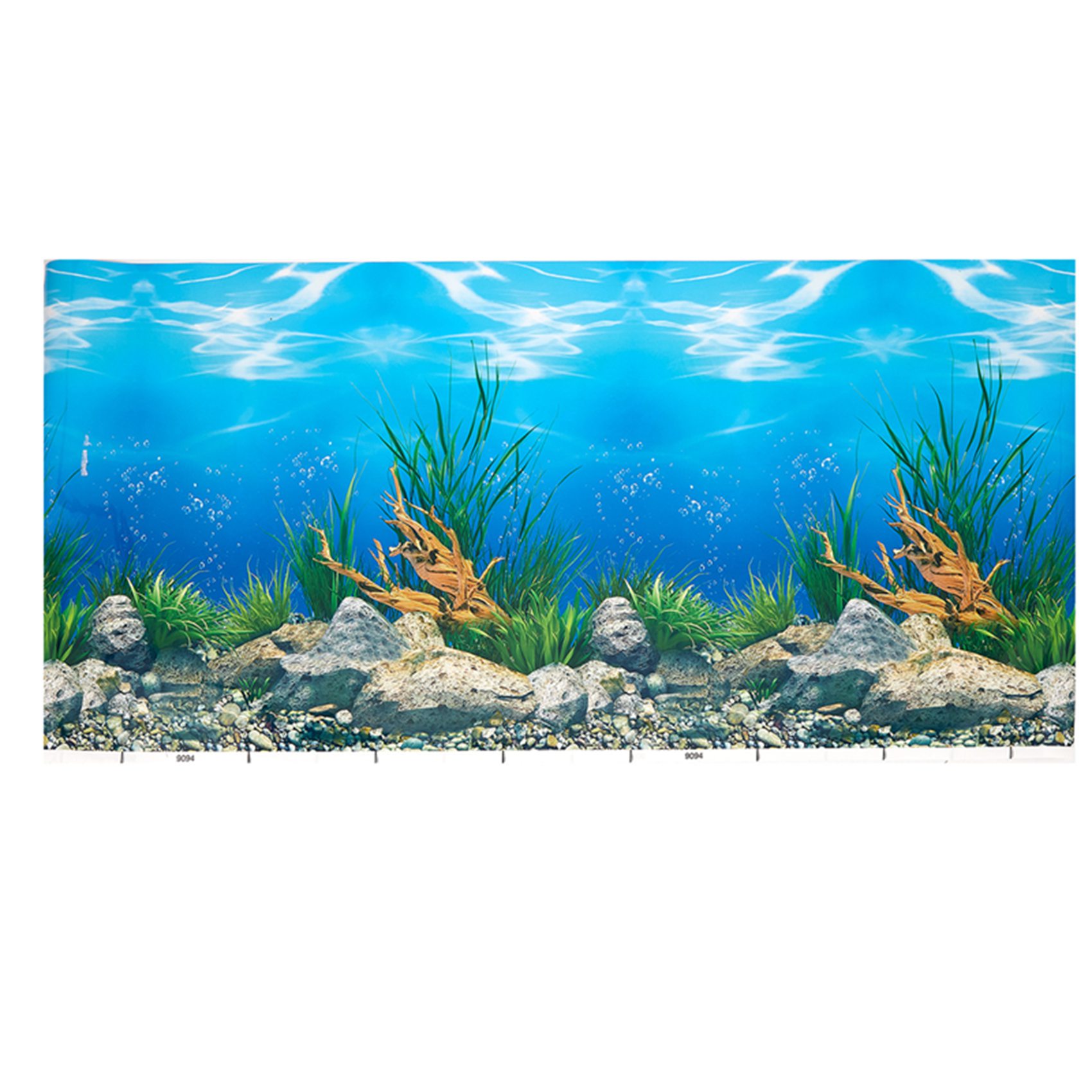 กระดาษตกแต่งตู้ปลา A77I ภาพควา - Fish In Aquarium Picture บทวิจารณ์และราคา