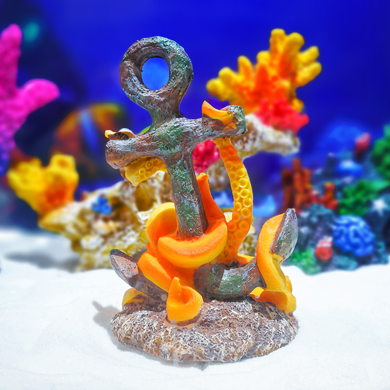 ของตกแต่งเรซิ่นสไตล์เรโทร รูปภ - Aquarium Fish Monster บทวิจารณ์และราคา