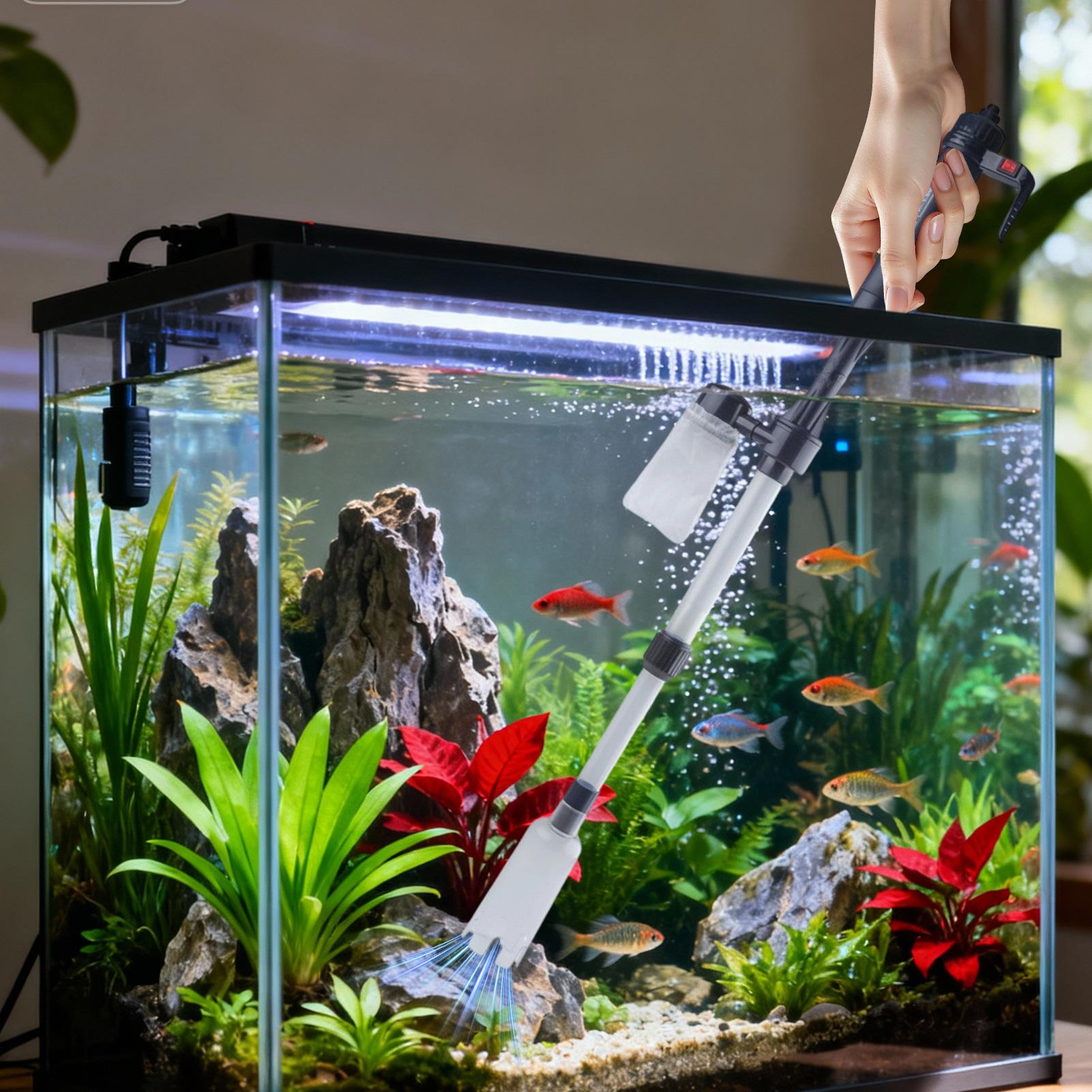 เครื่องดูดฝุ่นกรวดตู้ปลาแบบปรั - Cleaner Fish Aquarium บทวิจารณ์และราคา
