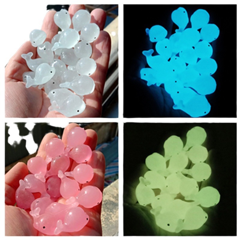 หินเรซินปลาวาฬเรืองแสง20ชิ้นเค - Aquarium Fish Dolphin บทวิจารณ์และราคา