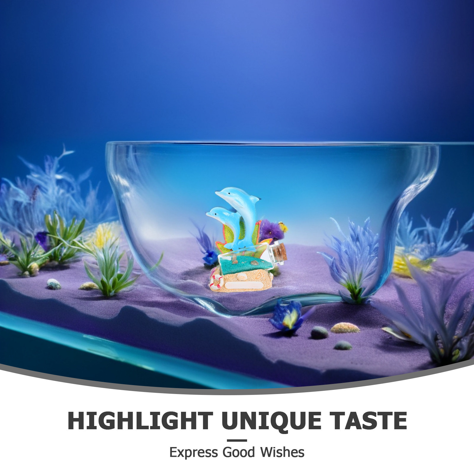 รูปปั้นโลมารูปทรงขวดลอยน้ำ ของ - Aquarium Fish Dolphin บทวิจารณ์และราคา