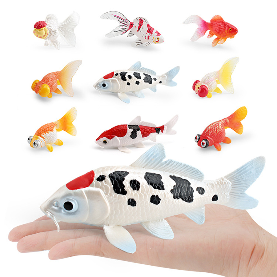 ปลาทองพลาสติกหลากสีสัน เหมือนจ - Fish In Aquarium Picture บทวิจารณ์และราคา
