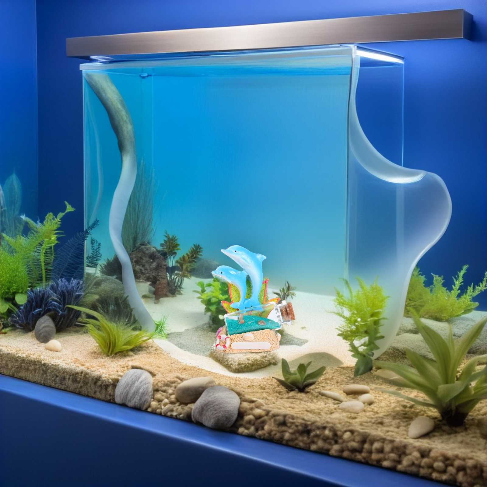 ประติมากรรมเรซินรูปโลมารูปทรงข - Aquarium Fish Dolphin บทวิจารณ์และราคา