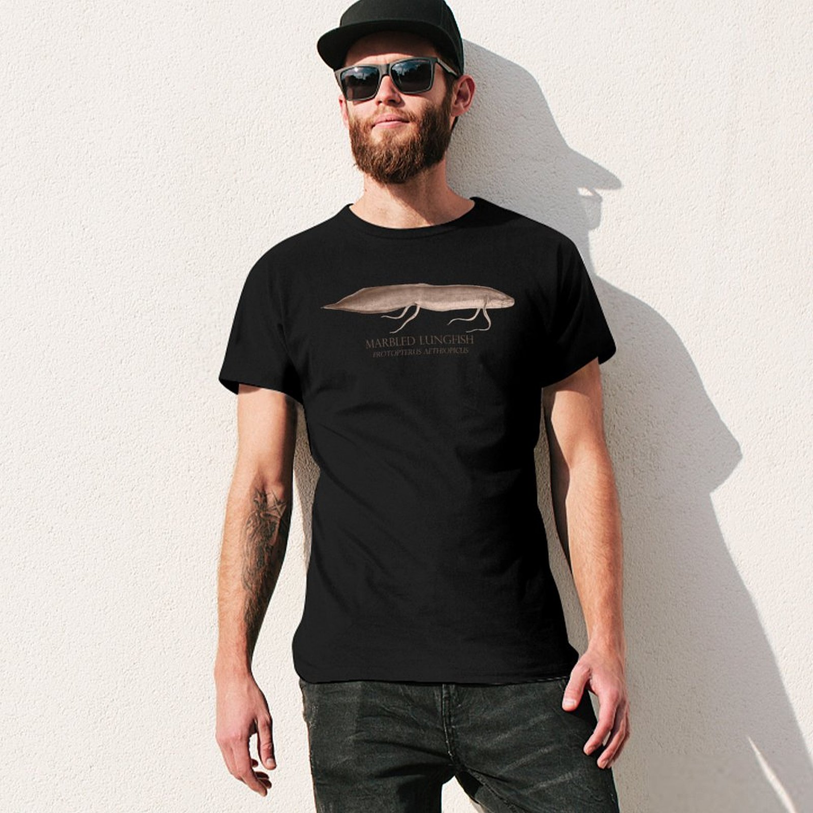 เสื้อยืดคอกลมสีพื้นเรียบง่ายสำ - Aquarium Fish Monster บทวิจารณ์และราคา
