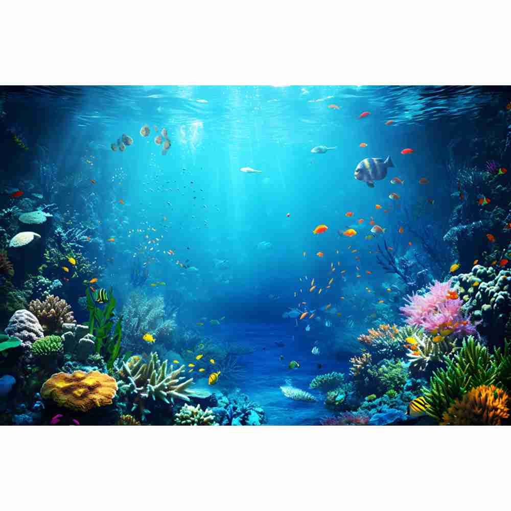 ฉากหลังถ่ายภาพโลกใต้ทะเล ปลา แ - Aquarium Fish Dolphin บทวิจารณ์และราคา