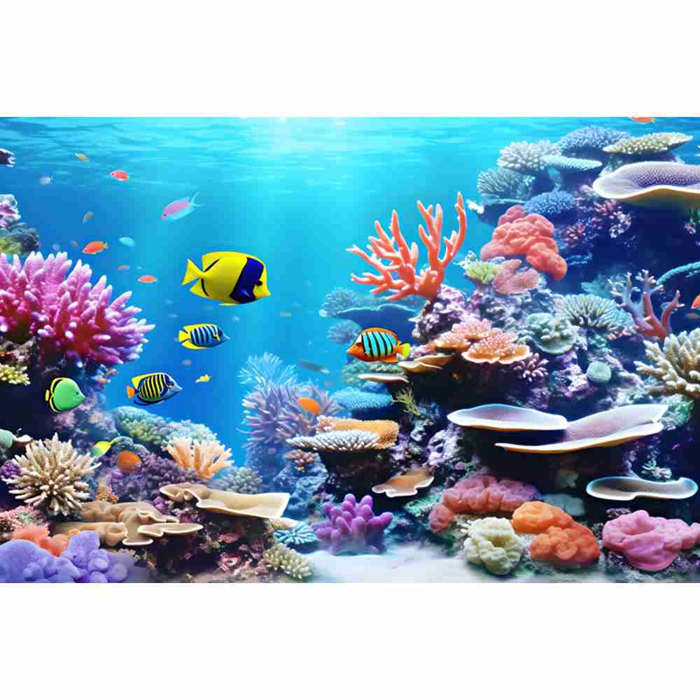 ฉากหลังถ่ายภาพโลกใต้ทะเล ปลา แ - Aquarium Fish Dolphin บทวิจารณ์และราคา