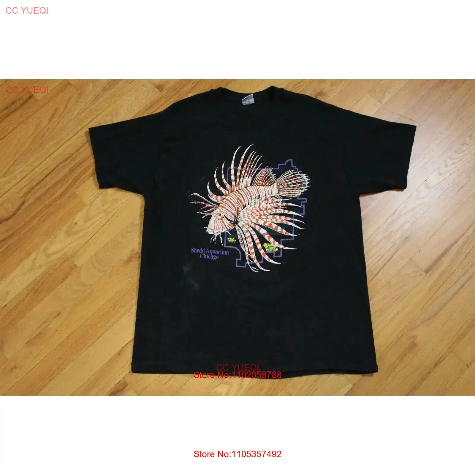 เสื้อยืดวินเทจลายพิมพ์ปลาสิงโต - Xl Aquarium Fish บทวิจารณ์และราคา