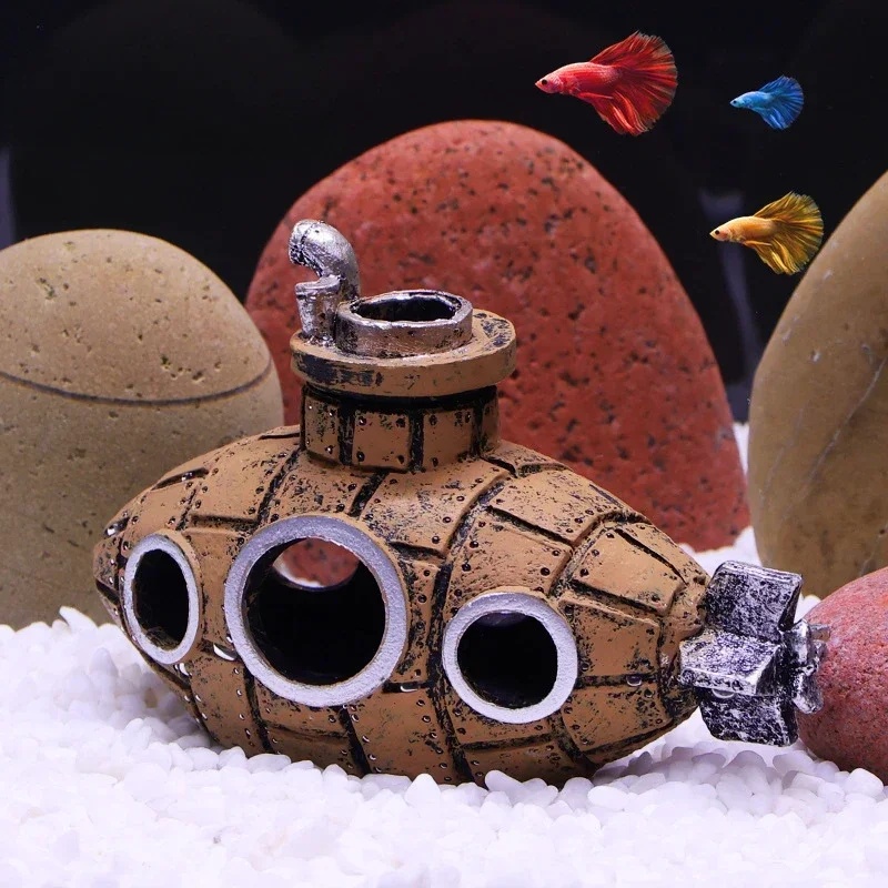 ของตกแต่งเรซิ่นรูปเรือดำน้ำสำห - Aquarium Fish For Sale Online บทวิจารณ์และราคา