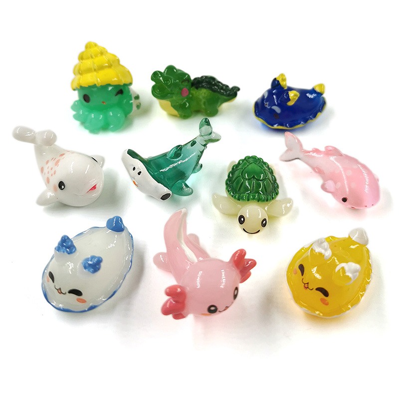 10 ชิ้น Shark Whale เต่า Dolph - Aquarium Fish Dolphin บทวิจารณ์และราคา