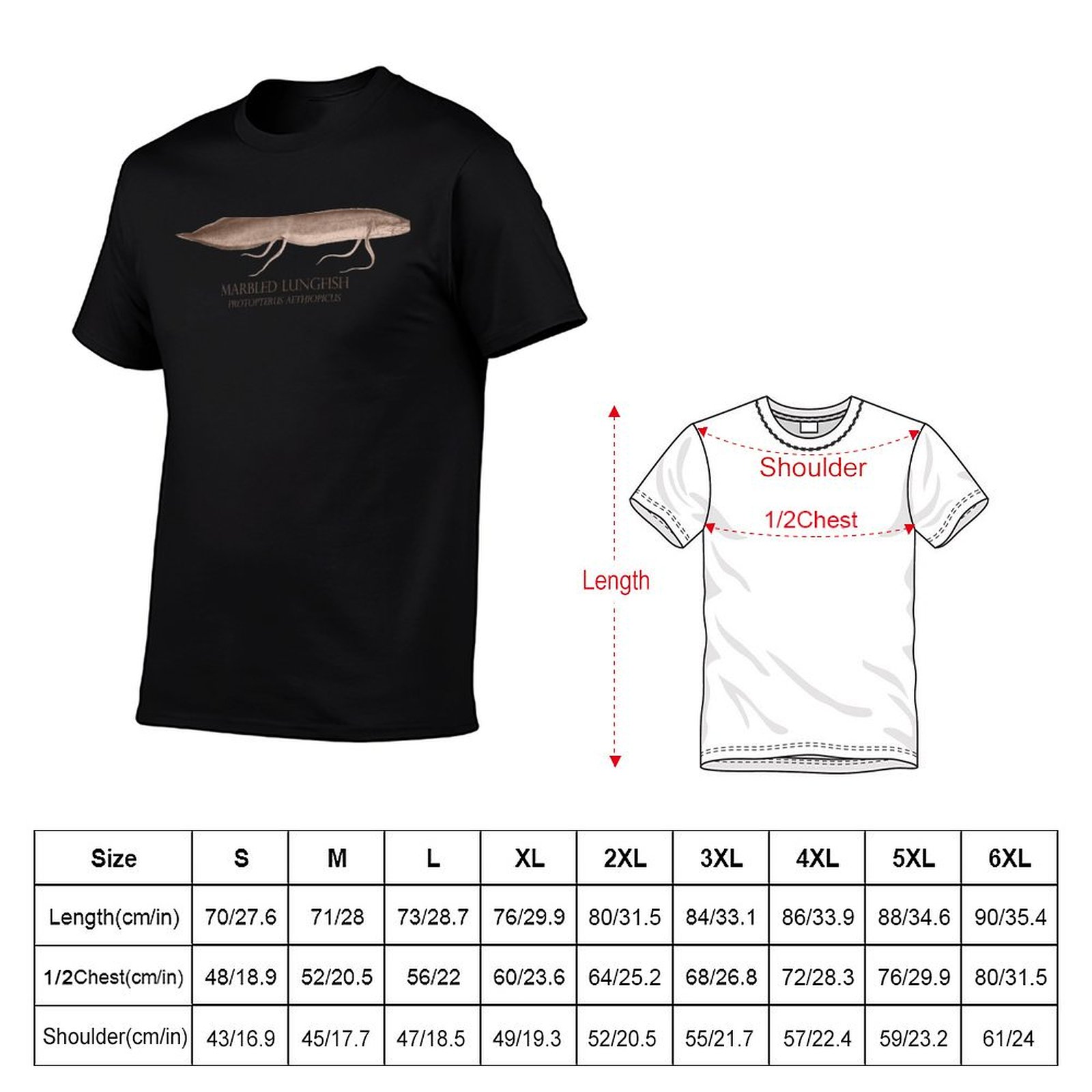 เสื้อยืดคอกลมทรงใหญ่พิเศษสำหรั - Aquarium Fish Monster บทวิจารณ์และราคา