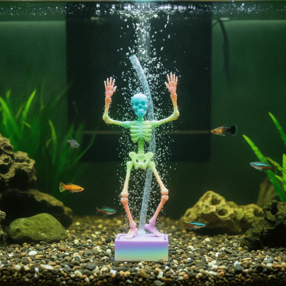 ของตกแต่งตู้ปลาแบบข้อต่อขยับได - Fish In Aquarium Picture บทวิจารณ์และราคา